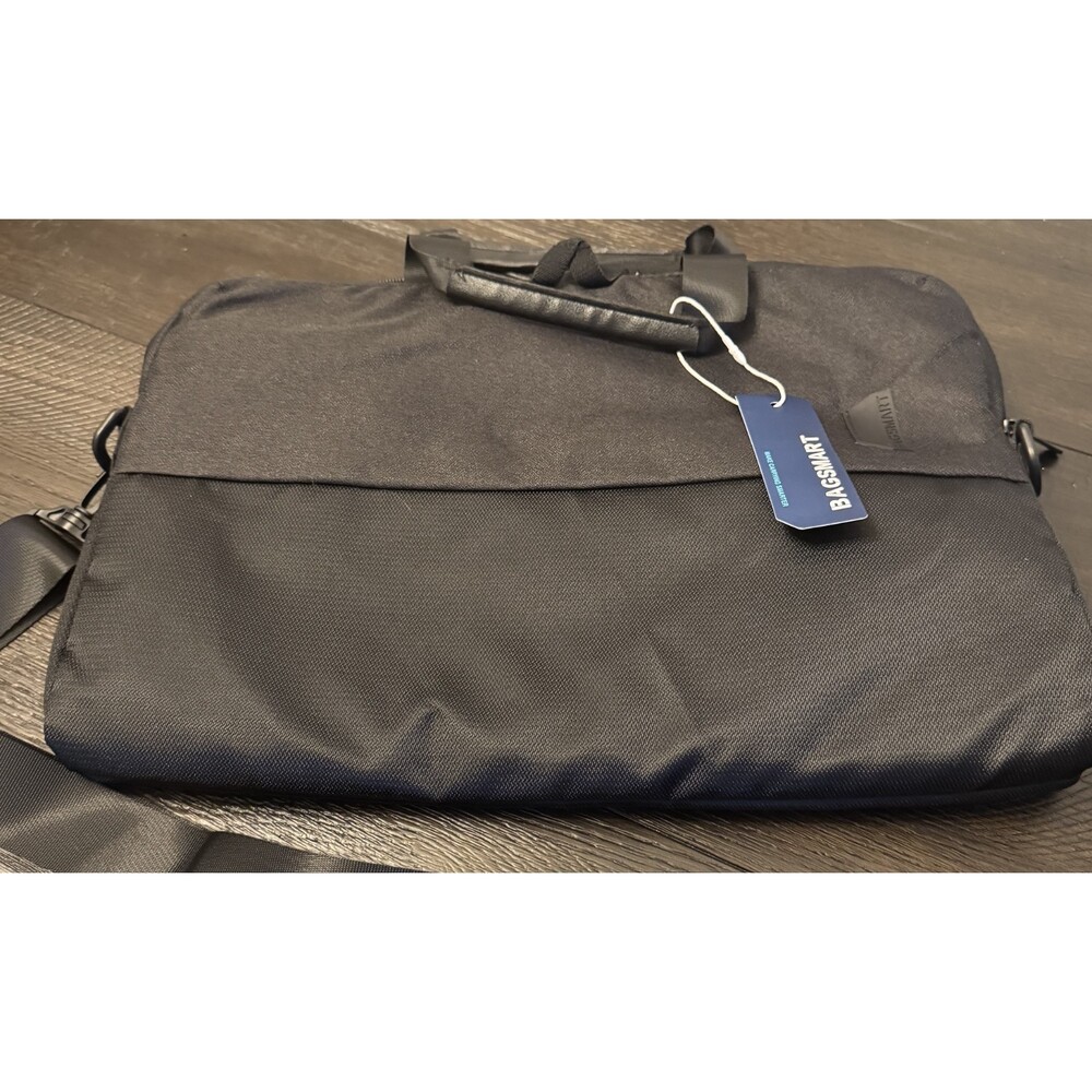 New Black Bagsmart Nylon Soft Briefcase